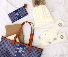 #monogrammed accessories for the winter! Moms Fashion, Monogram Keychain, Marley Lilly, Sunglasses Strap, Monogram Tote Bags, Monogram Tote, Leather Tote Bag, Sun Hats, The Winter