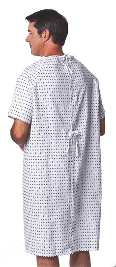 Designed for total comfort, our IV gowns are a go-to choice for their soft, durable fabric and thoughtful details for patients and caregivers Overlap and tie gowns provide modest and budget-friendly cut 54" Sweep/43.5" Length 55% cotton/45% polyester blend Hospital Gown Aesthetic, Gown Aesthetic, Patient Gown, Hospital Gowns, Nursing Fashion, Amazon Top, Back Back, Hospital Outfit, Hospital Gown