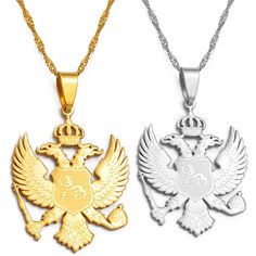 Elevate your heritage with our Montenegro Eagle Pendant Necklace. Show your pride, support your country & wear your pendant with passion. Buy now! Gold Necklace For Men, Eagle Pendant, Eagle Necklace, Necklace Everyday, Map Pendant, Country Wear, Plate Size, Girls Jewelry, Travel Gifts