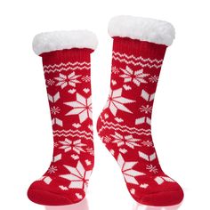 Complete Festive Set: One pair of Red Christmas socks, a delightful addition to your holiday wardrobe. Soft cloud-like material will keep your feet and toes warm in cold weather.With a mid-calf silhouette and a cover, they offer warmth and style in one. Get ready to embrace the holiday spirit with these delightful Christmas socks.High-Quality Material: Crafted from 100% polyester, these red socks are made of high-quality material, ensuring they are extra soft, durable, and wrinkle-resistant. The Cozy Warm Stockings For Winter, Cozy Warm Winter Stockings, Warm Snug Socks For Stocking Stuffer, Casual Red Winter Stockings, Warm Cozy Socks For Stocking Stuffer, Cozy Winter Socks For Stocking Stuffers, Cozy Warm Socks For Stocking Stuffers, Warm Cozy Fit Socks For Stocking Stuffers, Snug Comfortable Winter Socks