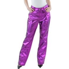 Manufacturer: Good American Style Type: Straight Leg Pants Collection: Good American Sleeve Length: Material: 100% Polyurethane/Backing 100% Viscose Fabric Type: Faux Leather Specialty: Metallic Sku: BH5795830 Size: 6.  Color: Pink.  Gender: female.  Age Group: adult. Pants Collection, Shop Mens Clothing, Viscose Fabric, Fashion Today, Good American, Kids Jewelry, Leggings Shop, Accessories Men, Jeans Dress