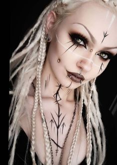 Viking Costumes, Witchy Makeup, Creepy Halloween Makeup