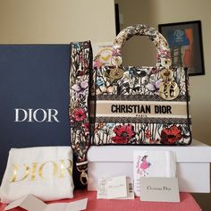 Excellent Preowned. Scratches On Hard Ware. Clean Interior. Strap, Card, Box, Dustbag Included Lady D Lite Bag, Christian Dior Paris, Design Bags, Dior Handbags, Powder Pink, Lady Dior Bag, Medium Bags, Lady Dior, Bags Shoes