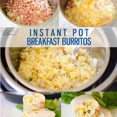 instructions to make instant pot breakfast burritos