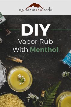 Diy Vapor Rub, Menthol Rub, Menthol Crystals, Mountain Rose Herbs, Vapor Rub, Rub Recipes