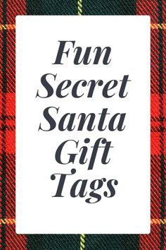 Secret Santa Gift Tags Secret Santa Gift Tags, Santa Gift Tag, Funny Secret Santa Gifts, Best Secret Santa Gifts, Santa Tag, Gift Tag Christmas, Santa Gift Tags, Printable Gift Tags, Christmas Gift Tags Printable