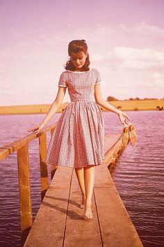 Pamela Tiffin, Checked Skirt, Retro Pin Up, Retro Mode, Tickled Pink