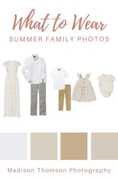 what to wear for summer family photos