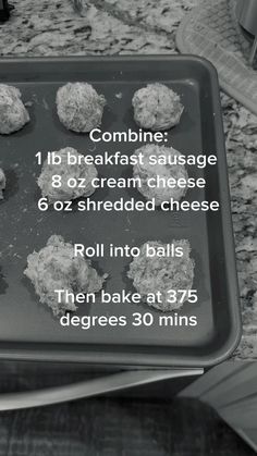 a baking sheet with instructions on how to bake cookies