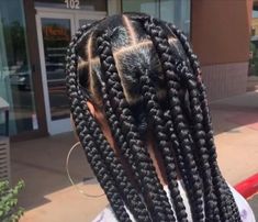 Cornrows With Box Braids, Fishtail Braids, Long Pixie Hairstyles, Big Box Braids, Big Box Braids Hairstyles, Jumbo Box Braids, Long Box Braids, Box Braids Styling, Girls Hairstyles Braids