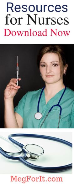 a woman with a stethoscope in her hand and the words resources for nurses