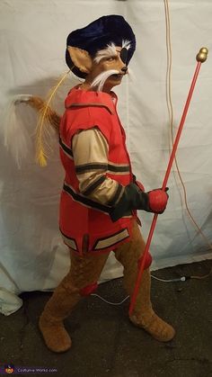 Labyrinth Sir Didymus Costume Labyrinth Sir Didymus, Labyrinth Costume, Sir Didymus, How To Make Gelatin, 2017 Halloween Costumes, Homemade Costume, Costume Works, Plaster Cast, Face Mold