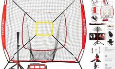 ad eBay - Storgem Baseball and Softball Practice Net 7×7ft Portable Red Net and Tee - Buy Now, click the link (eBay)