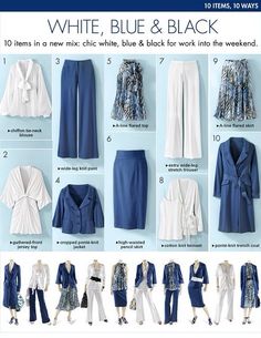 10 Item Wardrobe, Mode Ab 50, Mix Match Outfits, Capsule Wardrobe Work, Wardrobe Planning, Flare Top