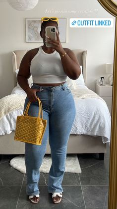 Plus Size Going Out Outfits, Metallic Outfit, Curvy Casual Outfits, Tops For Summer, Fit Ideas, Cute Comfy Outfits, Cropped Tops, Streetwear Fashion Women