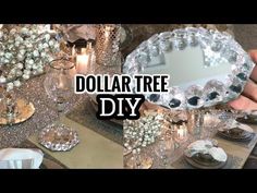 dollar tree diy with lots of beads and other things to make it look like they are