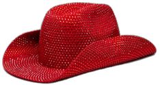 Red Western Style Party Hat, Red Western-style Party Hat, Kentucky Derby Rhinestone Hat With Short Brim, Short Brim Rhinestone Hat For Kentucky Derby, Rhinestone Short Brim Hat For Kentucky Derby, Rhinestone-embellished Short Brim Hat For Kentucky Derby, Western Flat Brim Party Hats, Western Flat Brim Hats For Party, Western Style Flat Brim Top Hat For Party