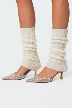 PRODUCT INFO Leg warmers Cable knit fabric Acrilan Measurements (In): Length 15.5 Item care: Hand wash Leg Warmers Knit, Fashion Inspo Instagram, Cable Knit Leg Warmers, Knit Leg Warmers, Girly Shoes, Swimwear Dress, Belly Chain, Cute Socks, Short Legs