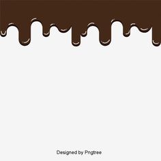 chocolate dripping on white background with text below that reads, designed by pngtree