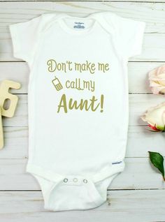 Baby Girl Announcement Quotes, Aunt Onsies, Funny Aunt Onesie, Auntie Onesie