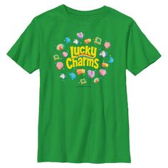 Celebrate the luck of the Irish with your little one with the Lucky Charms  St. Paddy's Day Graphic T-Shirt from Mad Engine. This lightweight cotton shirt will help keep them cool and comfortable all day. And with the screenprinted Lucky Charms graphics, it is certain to become your child's favorite St. Patrick's Day shirt. Lucky Charm Shirt, St Paddys Day, St Paddy, Lucky Charms, Paddys Day, Luck Of The Irish, St Pattys Day