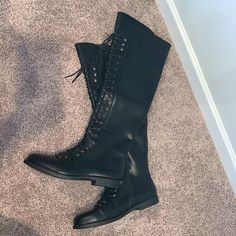 Never Worn, Great Condition Black Thigh Boots, Black Knee High Boots, Black Knees, Over The Knee Boots, Over The Knee, High Boots, Knee High Boots, Knee Boots, The Knee