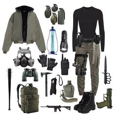 Zombie Apocalypse Outfits, Zombie Outfit, Spy Outfit, Combat Clothes