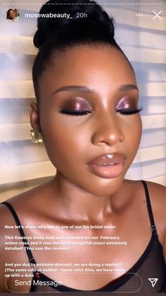 Mauve Makeup Look On Black Women, Fall Makeup Black Women, Elongate Eyes, Soft Makeup Looks Black Women, Eye Makeup Hacks, Eye Makeup Tricks, Mauve Makeup, Maquillage Yeux Cut Crease, Dag Make Up