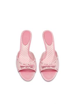 Marbella Bow Sandals in Pink