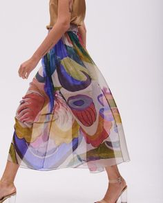 Our Handmade Abstract Design Silk Skirt is not just a garment but a statement piece. The unique abstract design, combined with the sumptuous feel of Italian silk, ensures you'll stand out in style and comfort. Each skirt is made with attention to detail and a passion for quality, offering a touch of Italian elegance to your wardrobe. Crafted from 100% Italian silk. This elegant piece combines sophisticated artistry with timeless elegance, perfect for any special occasion or a touch of daily luxury. DETAILS Material: 100% italian silk Unique print by OLIZBRAND Hand-made 🧡 Maxi Skirt Summer, Daily Luxury, Luxury Details, Outfit Boho, Italian Elegance, Summer Vacation Outfits, Skirt Summer, Vacation Outfit, Skirt For Women