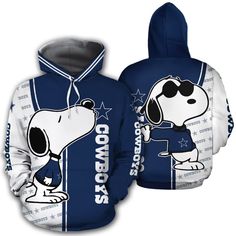 Snoopy Dallas Cowboys 3D Printed Hoodie available in T-shirt, hoodie, tank top, longsleeve, multi color and size S M L XL XXL 3XL 4XL 5XL. Shipping from the US. Easy 30 day return policy - Shop now! 6.1-ounce, 100% cotton .Double-needle neck, sleeves and hem; Roomy Unisex Fit. Ash is 99% cotton, 1% poly; Sport Grey is 90% cotton, 10% poly; Dark Heather is 50% cotton, 50% polyester .Decoration type: Digital Print. Made by Gildan Dallas Cowboys Gifts, Dallas Cowboys Hoodie, Cow Hoodie, Cowboy Gifts, Cowboys Men, Zipper Hoodies, Cheap Hoodies, 3d Hoodie, Cow Boy