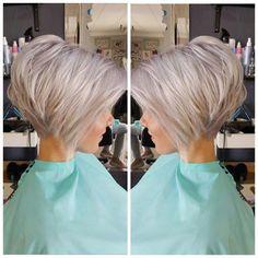 Κούρεμα Bob, Best Short Haircuts, Short Bob Haircuts, Haircut And Color, Medium Hair Cuts, Short Bob Hairstyles, Short Hair Cuts For Women, Grey Hair, Great Hair