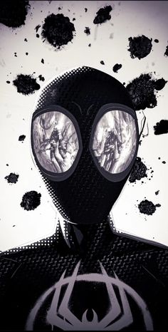 Black and White portrait of Miles Morales from Spiderman Across the spider verse Wallpaper Spiderman Comic Art, Miles Spiderman, Spider Art, Spiderman Pictures