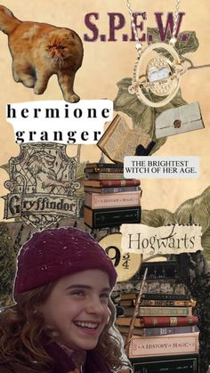 #hermionegranger #hermionegrangeraesthetic #harrypotter Harry Potter Houses, Harry Potter Aesthetic, Luna Lovegood, Hogwarts Houses, Ron Weasley, Hermione Granger, Hermione, Create Collage, Creative Play