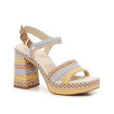 Dolce Vita-Alex Platform Sandal Elevate your warm weather look with the Alex sandal from Dolce Vita. This woven textile brings a boho touch to this pair, while the chunky platform and heel heighten the mood. Brown Woven Sandals For Spring, Spring Woven Brown Sandals, Spring Brown Woven Sandals, Beige Fabric Sandals For Summer, Bohemian Sandals For Summer Outings, Bohemian Sandals For Spring And Summer, Beige Fabric Sandals For Vacation, Bohemian Beige Sandals For Summer Outings, Bohemian Woven Sandals For Summer Outings