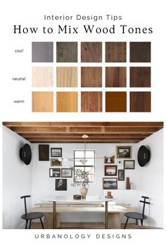 the interior design tips guide for how to mix wood tones in your home or office