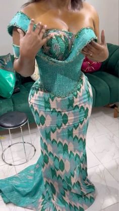 Blue Kente Dress, Kente Wedding Dress, Kente Dresses, Nigerian Dress Styles, Nigerian Wedding Dress