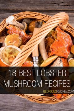 Lobster Mushroom Recipes Mushroom Recipes Vegan, Wild Mushroom Recipes, Best Vegetable Recipes, Mushroom Appetizers, Mushroom Recipes Pasta, Lobster Dishes