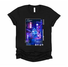 Cyberpunk Graphic Print T-shirt For Streetwear, Cyberpunk Short Sleeve T-shirt For Streetwear, Cyberpunk Black T-shirt For Streetwear, Cyberpunk Graphic Print Short Sleeve Tops, Cyberpunk Short Sleeve Tops With Graphic Print, Cyberpunk Crew Neck T-shirt For Streetwear, Cyberpunk Graphic Print Crew Neck T-shirt, Cyberpunk Crew Neck T-shirt With Graphic Print, Rave T-shirt With Sublimation Print For Streetwear