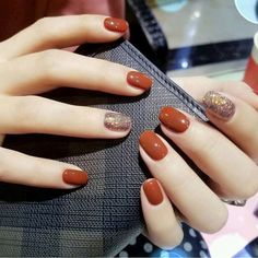 Fall Gel Nails, Gelish Nails, Nails Now, Minimal Nails, Cute Gel Nails, Nail Swag, Elegant Nails, Fancy Nails, Chic Nails