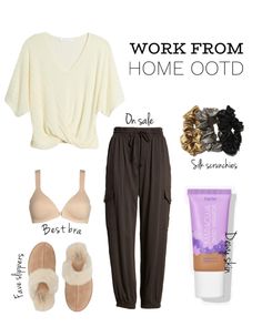 Winter Lounge Outfits, Home Outfit Women, At Home Outfits, Outfit Work, Twist Front Top