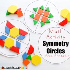 the printable math activity for children to learn how to make geometric shapes with their own hands