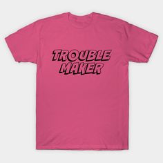 Our "trouble maker" logo tee is fun alone, or for a mother or father when paired with our "trouble" tees for children. Twin parents will want to be sure to grab our "double" and "trouble" twin set tees!" -- Choose from our vast selection of Crewneck and V-Neck T-Shirts to match with your favorite design to make the perfect graphic T-Shirt. Pick your favorite: Classic, Boxy, Tri-Blend, V-Neck, or Premium. Customize your color! For men and women. Twin Set, Logo Tee, Logo Tees, A Mother, V Neck T Shirt, Graphic T Shirt, Graphic Tshirt, Tshirt Designs, Men And Women