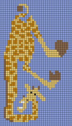 a cross stitch pattern with a dog on it