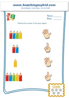 a worksheet for children to learn how to count the numbers