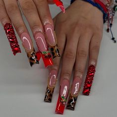 #nails #nailart #nailsofinstagram #manicure #gelnails #nailsoftheday #beauty #nail #nailsart #naildesign #nailsdesign #nailtech #nailsnailsnails #acrylicnails #nailsonfleek #nailstagram #naildesigns #u #nailartist #instanails #nailstyle #nailinspo #nailpolish  #halloweennails #halloweennailart Cheetah Acrylic Nails, Cherry Red Nails, Cheetah Print Nails, Cheetah Nails, Hard Nails, Nail Art Gel, Cherry Nails, Pour Art