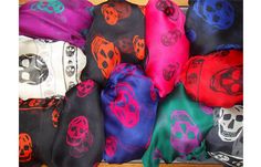 Alexander McQueen skull scarves Alex Mcqueen, Style Scarves, Style Pantry, Skull Clothing