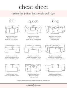 the instructions for how to make a pillow