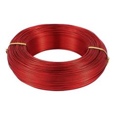 red wire is shown on a white background