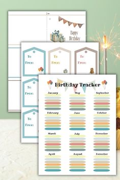 Calendar Birthday, Birthday Boho, Birthday Tracker, Birthday Calendar, Birthday Printables, Card Birthday, First Birthday, Kids Birthday, First Birthdays